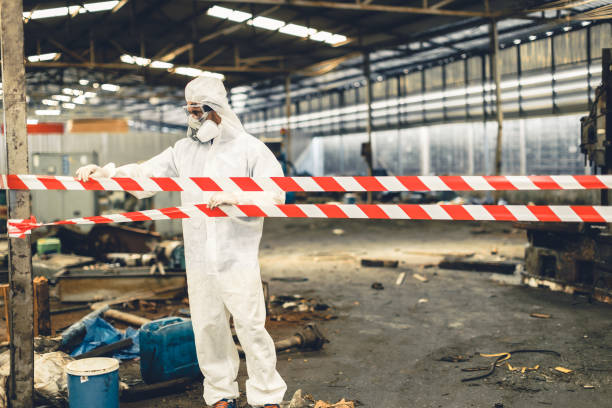 Professional Drug Lab Cleanup technician working in Morristown, NJ